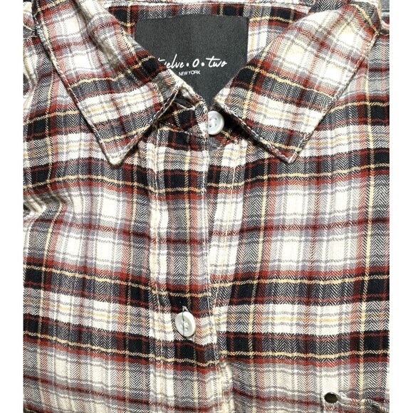 Twelve-O-Two Madison Women's Large Shirt Drop Shoulder Western Cowgirl Button-Up - Picture 9 of 11